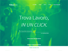 Tablet Screenshot of cliccalavoro.it